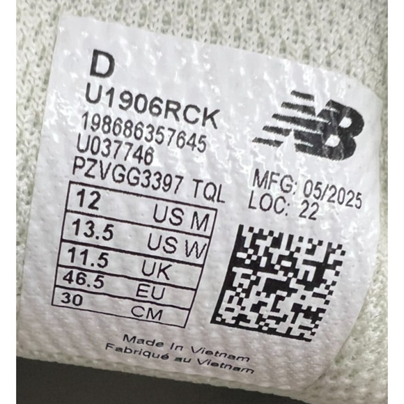 New Balance 1906R Men’s Size 12 Vintage Indigo U1906RCK New - Picture 3 of 16